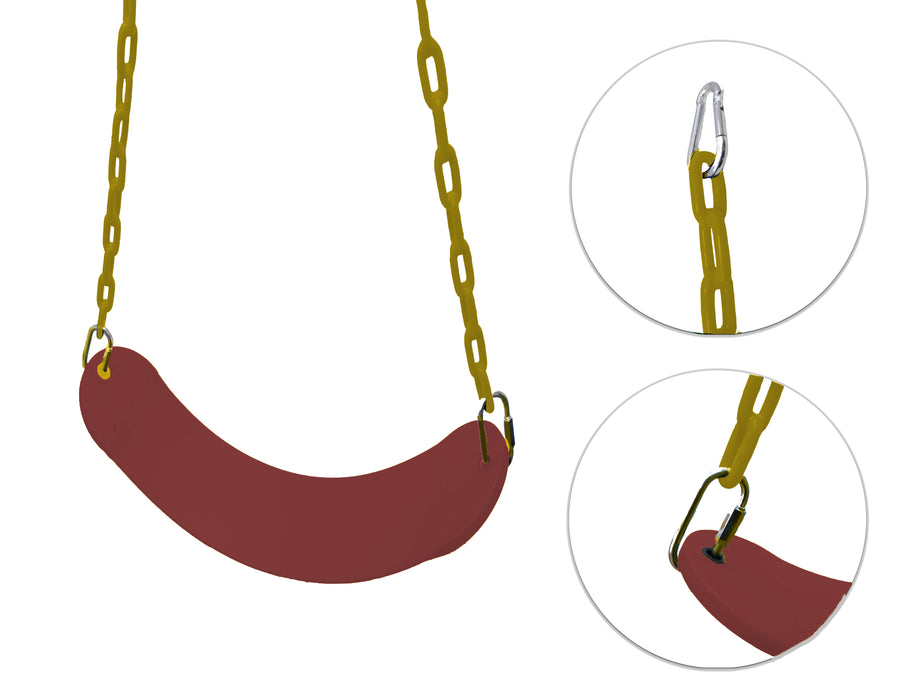 Columpio D Banda Para Niños Asiento Juegos Aire Libre Cadena