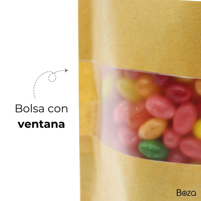 Bolsa Pouch Kraft Ventana