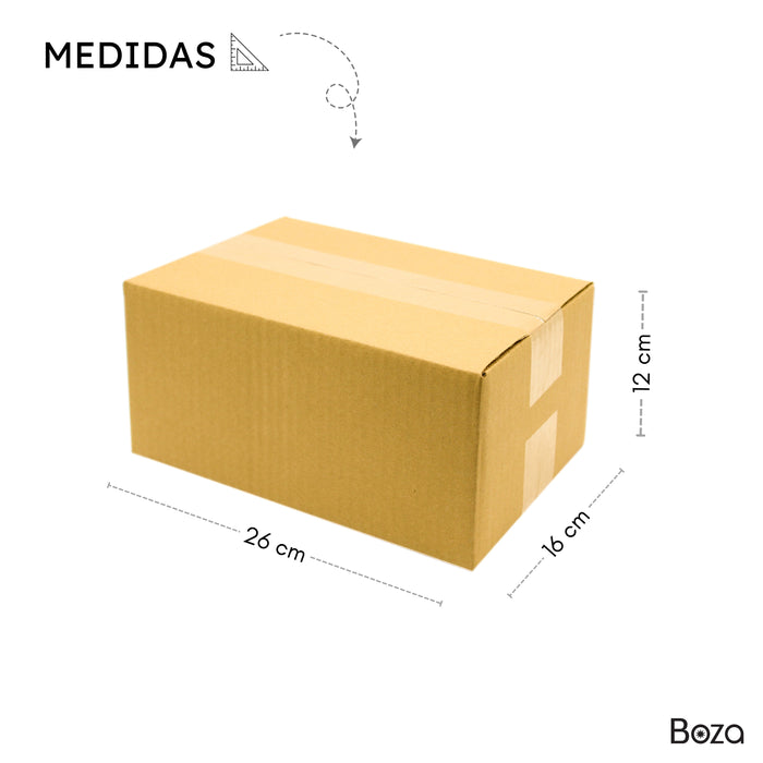 Caja de Cartón 26x16x12