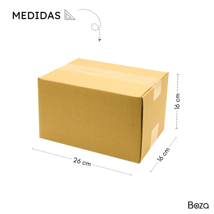 Caja de Cartón 26x16x16