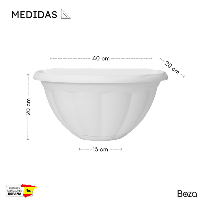 Maceta Terra Pared 6.5 L Plato Integrado