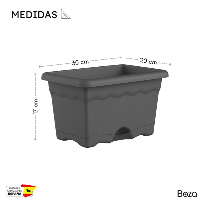 Jardinera Terra 6 L Plato Integrado