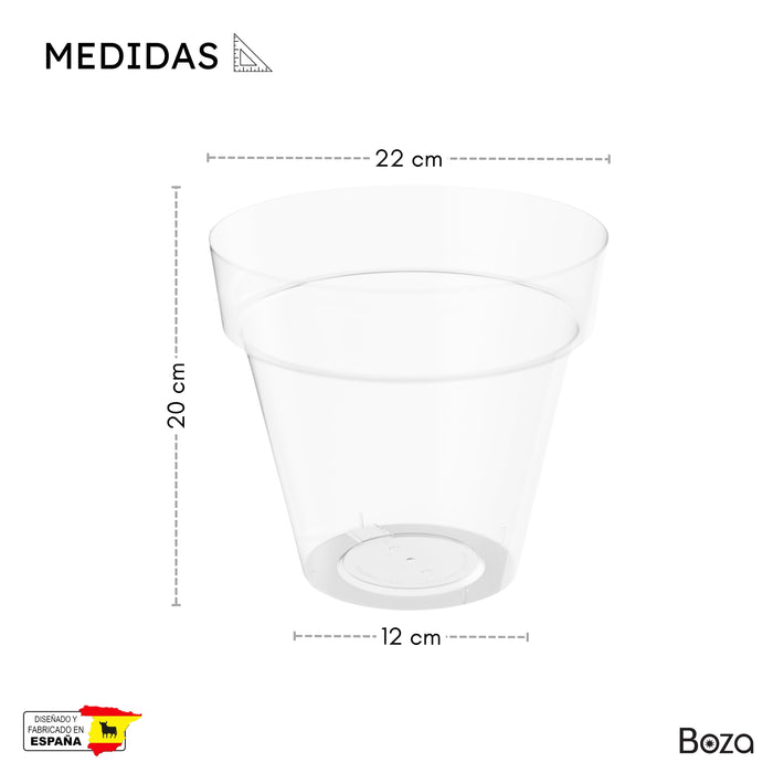 Maceta Tes 4.5 L Orquídea Sin Plato