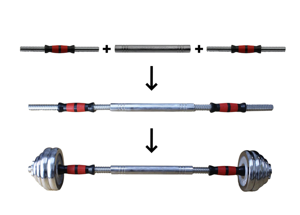 Kit Pesas Cromado 30kg