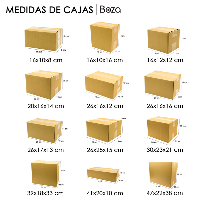 Caja de Cartón 16x12x12