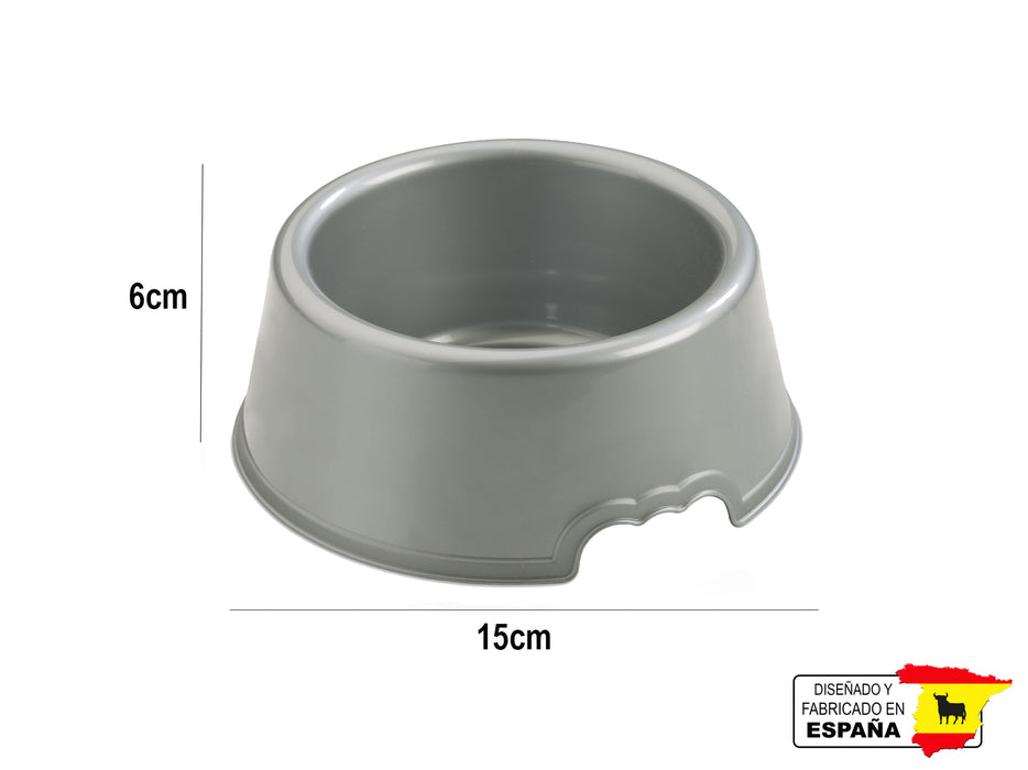 Plato Comedero Mascota Perro Gato Hecho en España 0.4L 15CmØ
