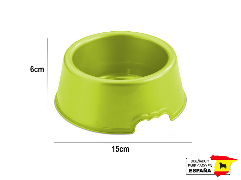 Plato Comedero Mascota Perro Gato Hecho en España 0.4L 15CmØ
