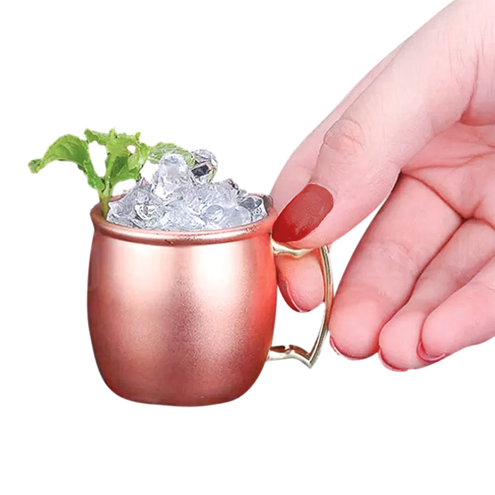 Taza Vaso 60 Ml Cobre Moscow Mule Coctel Acero 2 Piezas