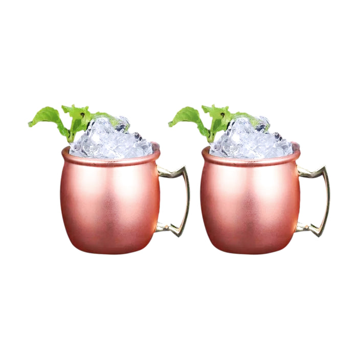 Taza Vaso 60 Ml Cobre Moscow Mule Coctel Acero 2 Piezas