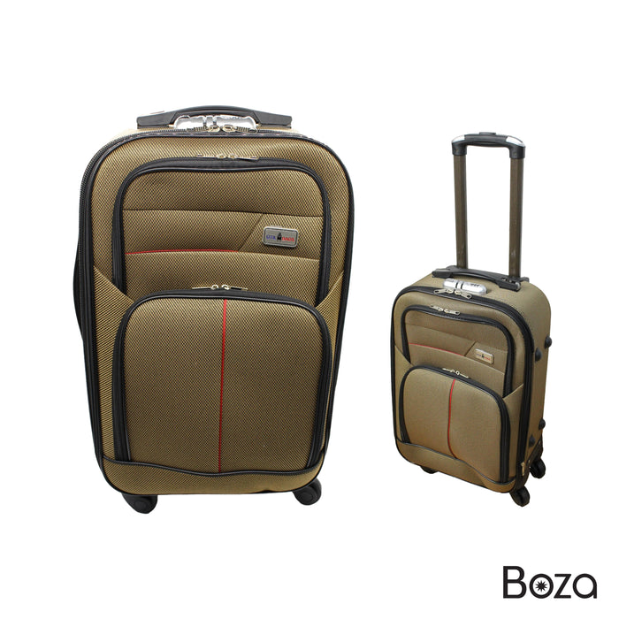 Maleta Tela Mano A Bordo Candado Seguridad Carry On 360