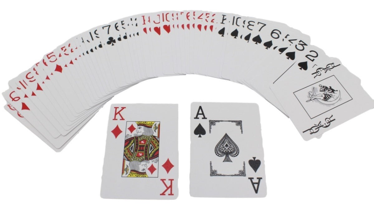 Set 12 Paquetes Cartas Barajas Jumbo  Naipes Poker 2 Colores