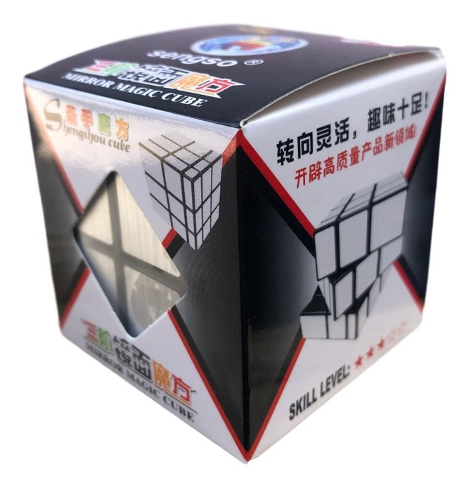 Cubo Rubik Magico Espejo Plateado 3x3 Cube Mirror 5.8cm