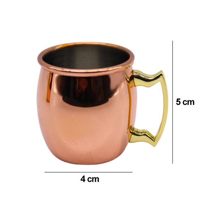 Taza Vaso 60 Ml Cobre Moscow Mule Coctel Acero 2 Piezas
