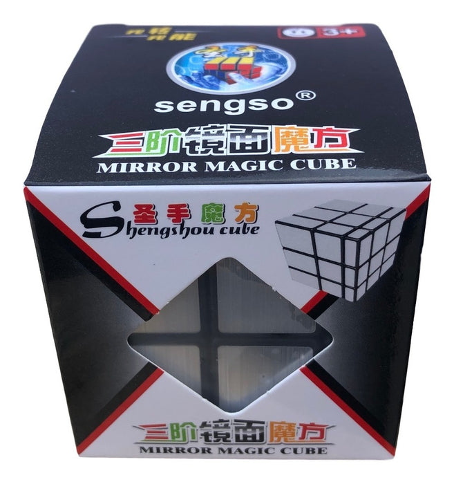 Cubo Rubik Magico Espejo Plateado 3x3 Cube Mirror 5.8cm