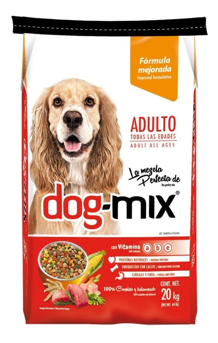 Croquetas Dogmix Clásico Adulto 20kg Proteína 18% Boza