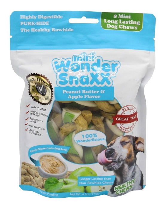 Carnaza Perro Mini Wonder Snaxx Crema D Mani Y Manzana 8 Pza