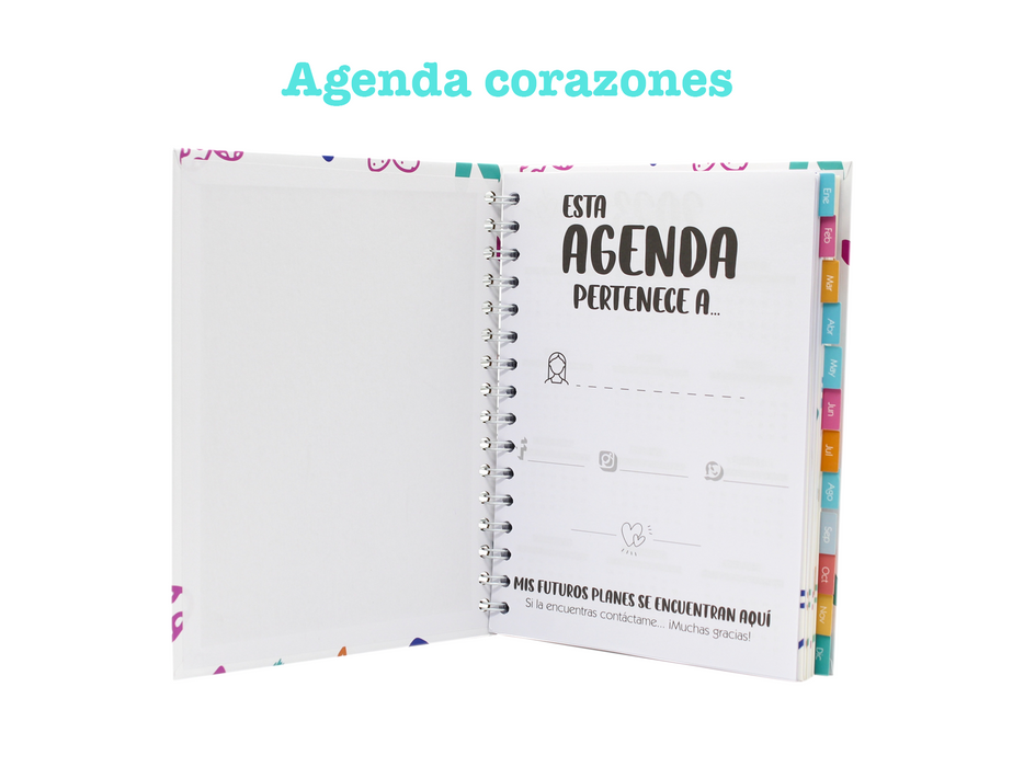 Agenda Boza Espiral 2023 Diseño Chic Diaria Pasta Dura