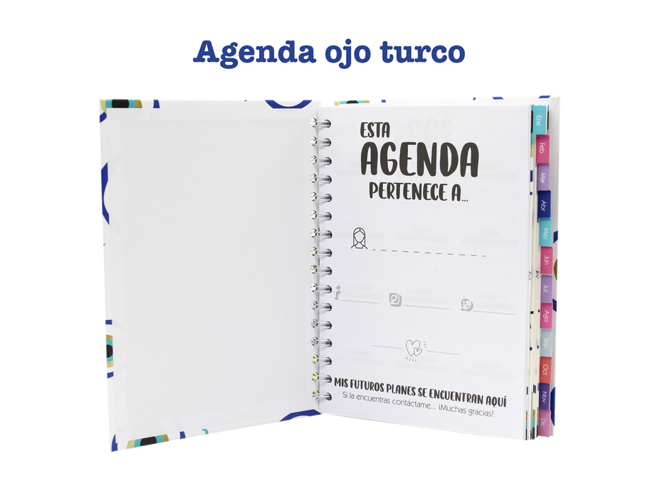 Agenda Boza Espiral 2023 Diseño Chic Diaria Pasta Dura