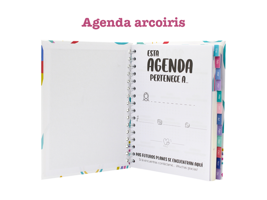 Agenda Boza Espiral 2023 Diseño Chic Diaria Pasta Dura