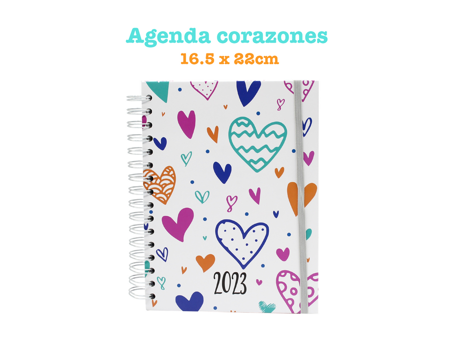 Agenda Boza Espiral 2023 Diseño Chic Diaria Pasta Dura