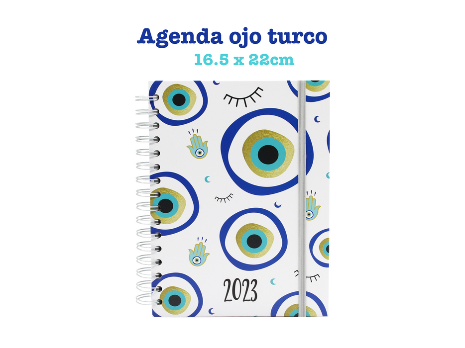 Agenda Boza Espiral 2023 Diseño Chic Diaria Pasta Dura