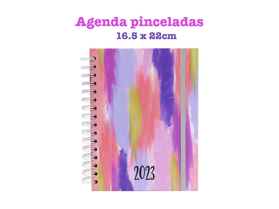 Agenda Boza Espiral 2023 Diseño Chic Diaria Pasta Dura