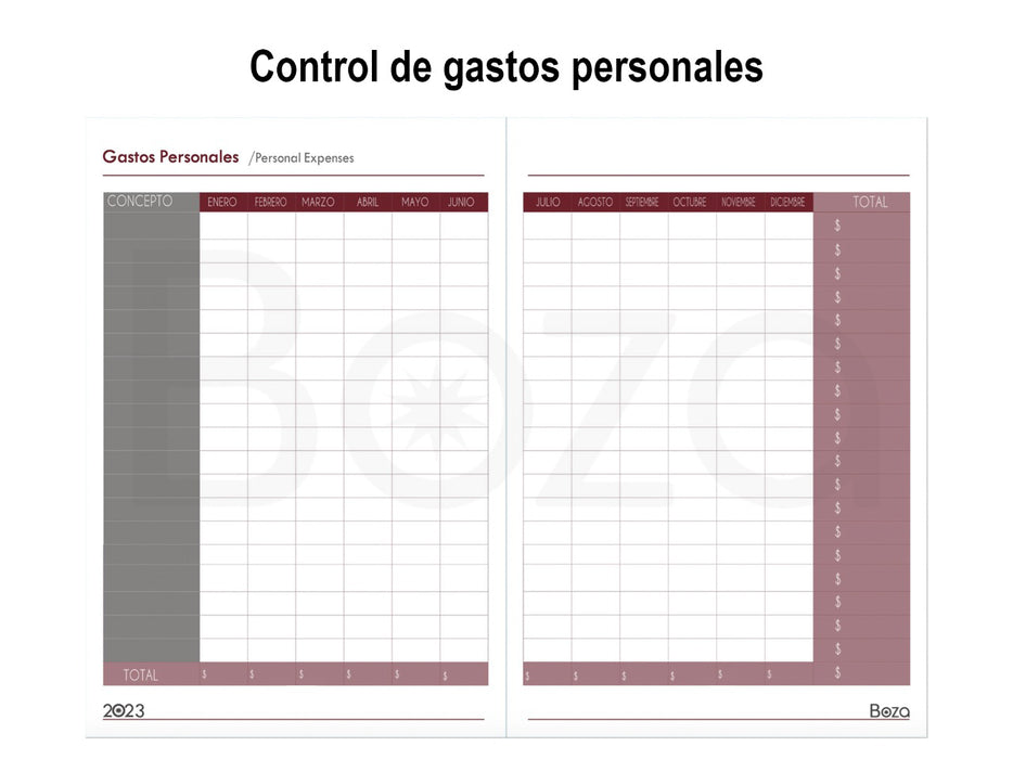 Agendario Agenda 2022 2023 2024 Etc Boza Diario Vinipiel
