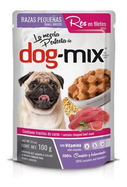 Dogmix Alimento Húmedo Razas Pequeñas Res Filetes 10 Sobres