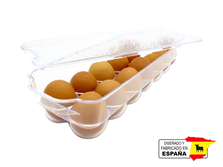 8 Hueveras Estuche 14 Huevos Organizador Bpa Free Españolas