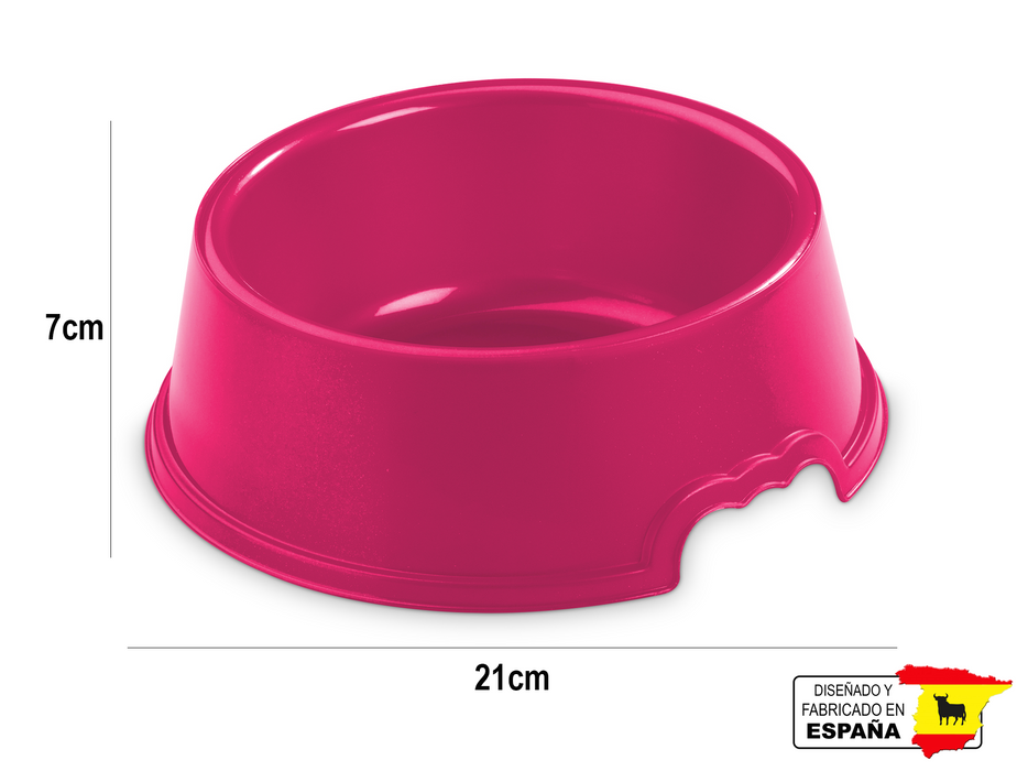 Plato Comedero Mascota Perro Gato Hecho en España 1L 21Cm Ø
