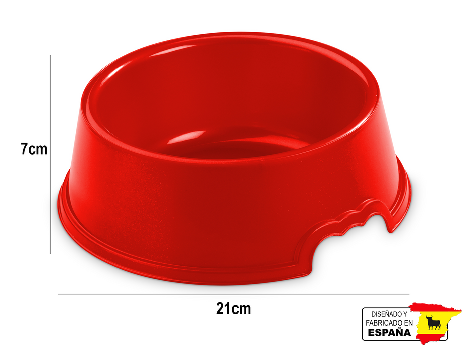 Plato Comedero Mascota Perro Gato Hecho en España 1L 21Cm Ø